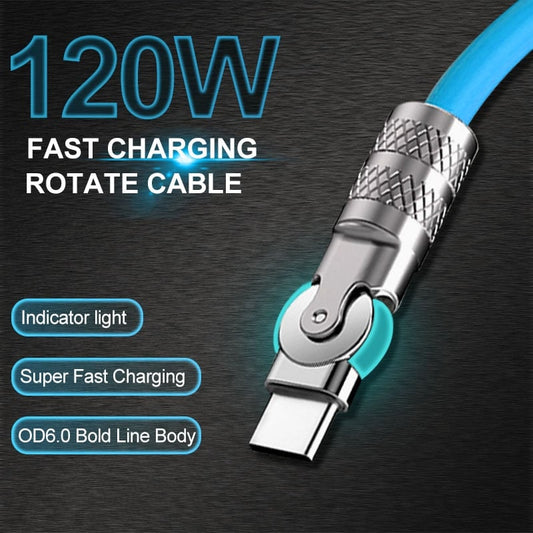 180 Rotating Fast Charge Cable