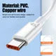 10A 120W Super Fast Charging USB Type C Cable for Huawei P40 P30 USB-C Phone Data Cord for Xiaomi 14 Redmi 13 12 Oneplus 11 POCO