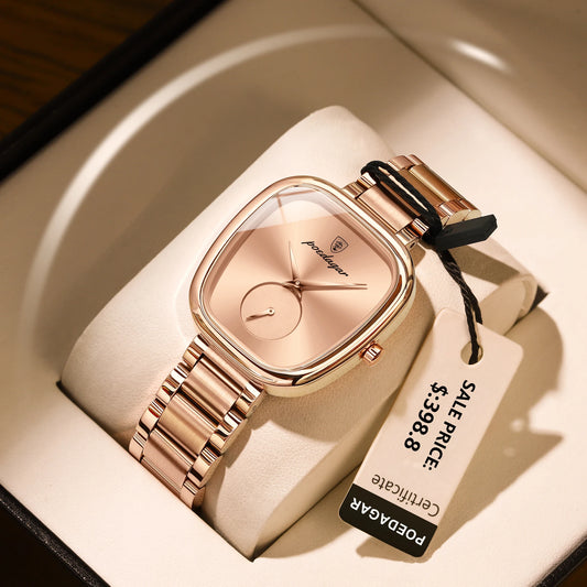 POEDAGAR Luxury Watch for Woman Waterproof Stainless Steel Quartz Ladies Watch High Quality Women's Watches Elegant Female Clock