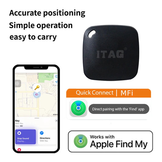 Mini Tracking Device for Cars Apple Find My Key Smart iTag Child Finder Pet Car GPS Lost Tracker Smart Bluetooth Tracker IOS System