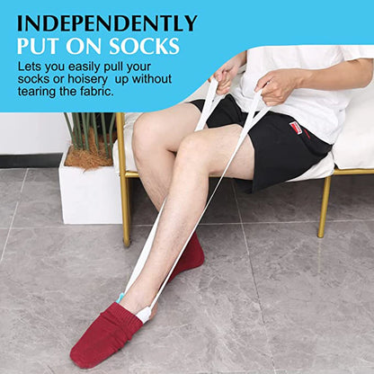 Sock Puller for Seniors Disabled Pregnant Sock Helper Aid Tool