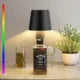 Wireless Bottle Lamp 4000mAh Rechargeable LED Table Lamp RGB
